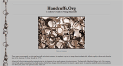 Desktop Screenshot of handcuffs.org