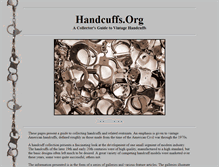 Tablet Screenshot of handcuffs.org